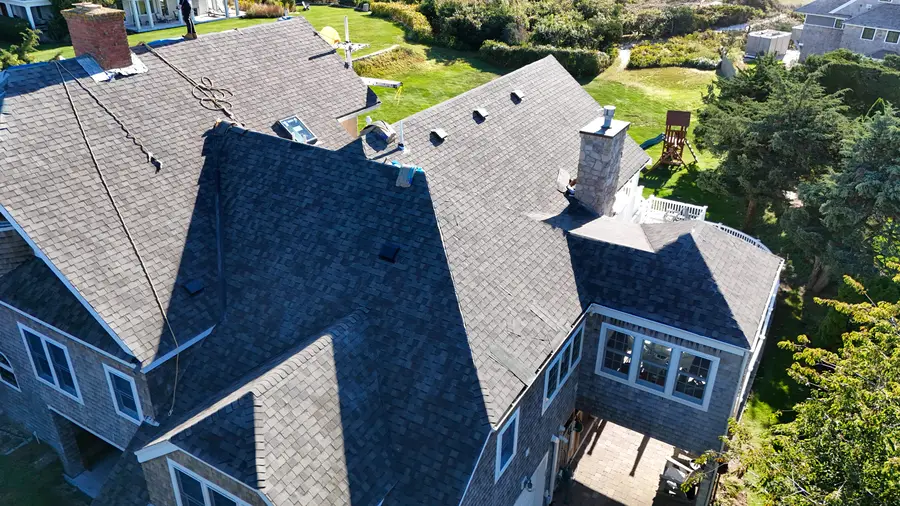 Finished roof seen from above