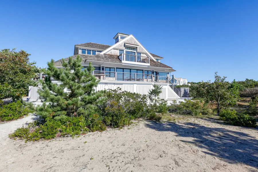 The house above the dunes and beach grass