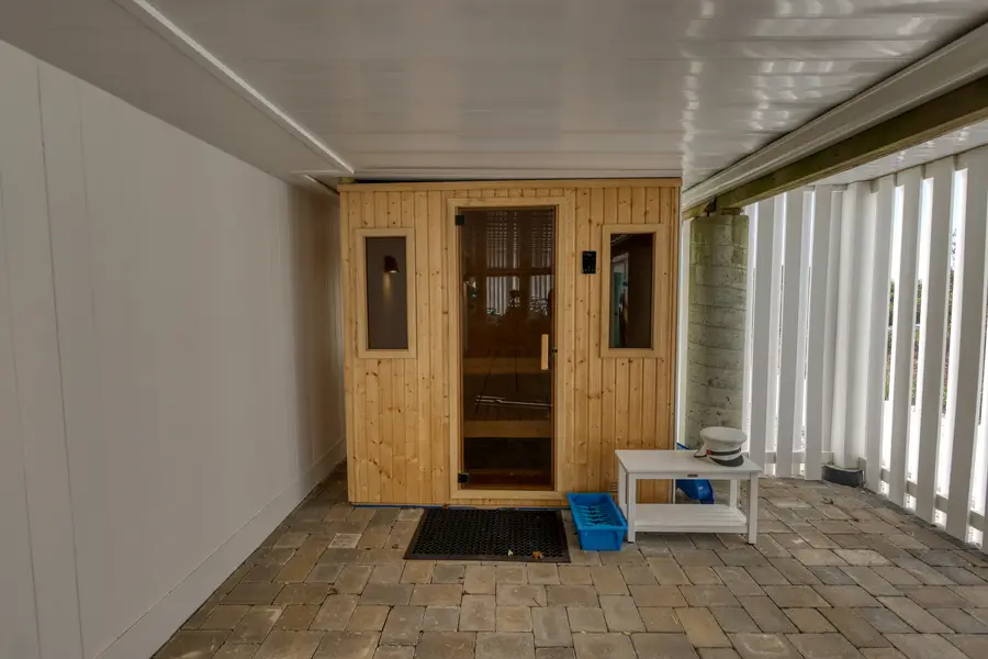 Sauna on the lower level