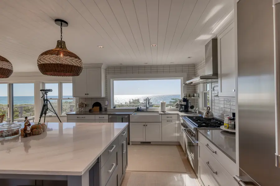 Kitchen with island seating