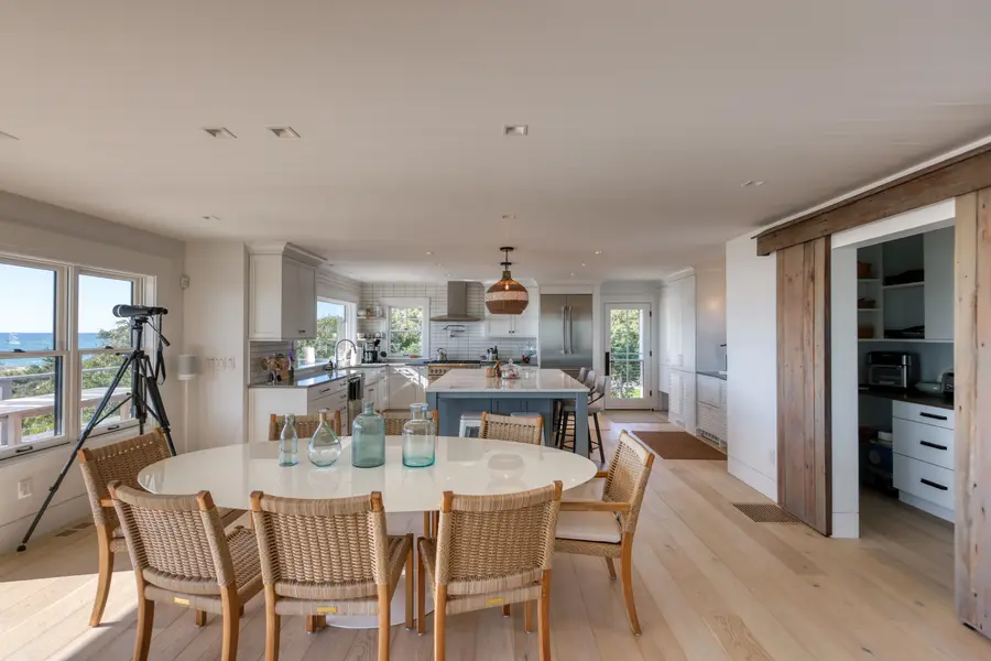 Dining table by the windows