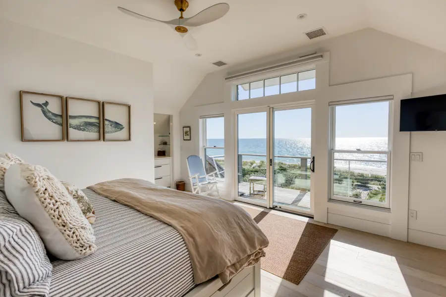 Bedroom looking out to the water